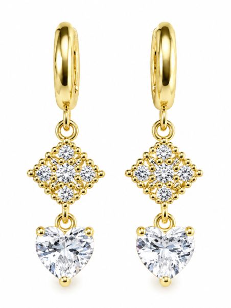copy ofBoucles d’Oreilles Demi-Créoles Perles Dorées Plaqué Or 18K
