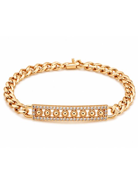 copy ofBracelet Main de Fatma Doré en Plaqué Or 18K et Zircons