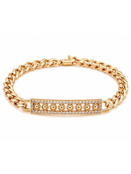 copy ofBracelet Main de Fatma Doré en Plaqué Or 18K et Zircons