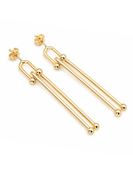 copy ofcopy ofBoucles d’Oreilles Pendantes Cœur & Perle Dorées en Plaqué Or 18K
