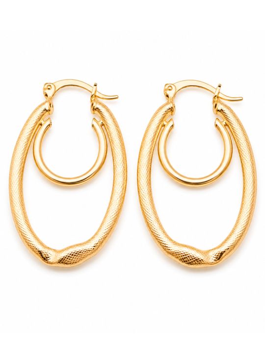 copy ofcopy ofBoucles d’Oreilles Pendantes Cœur & Perle Dorées en Plaqué Or 18K