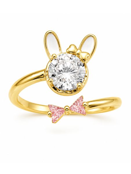 copy ofcopy ofcopy ofBague Large Marine Dorée en Plaqué Or 18K avec Zircons – Design Ancre Chic