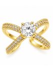 copy ofcopy ofcopy ofcopy ofBague Large Marine Dorée en Plaqué Or 18K avec Zircons – Design Ancre Chic