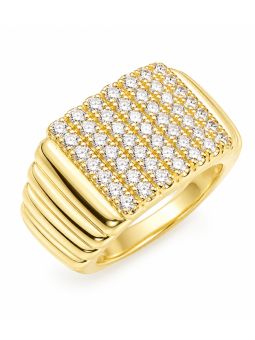 copy ofcopy ofcopy ofBague Large Marine Dorée en Plaqué Or 18K avec Zircons – Design Ancre Chic