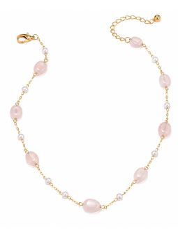 copy ofCollier Double Rang Fleur Doré en Acier Inoxydable Style Sautoir