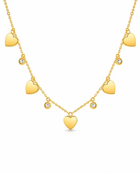 copy ofcopy ofcopy ofCollier Double Rang Fleur Doré en Acier Inoxydable Style Sautoir