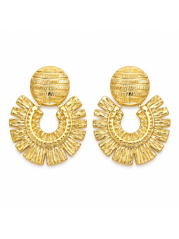 copy ofBoucles d'Oreilles Cœur Turquoise en Acier Inoxydable Doré – Clous Colorés et Tendance