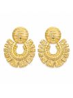 copy ofBoucles d'Oreilles Cœur Turquoise en Acier Inoxydable Doré – Clous Colorés et Tendance