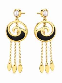 copy ofcopy ofBoucles d'Oreilles Goutte Texturée en Acier Inoxydable Doré – Élégance Vintage Chic