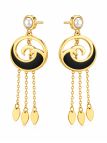 copy ofcopy ofBoucles d'Oreilles Goutte Texturée en Acier Inoxydable Doré – Élégance Vintage Chic