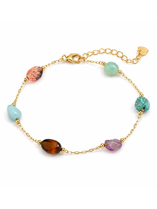 copy ofBracelet Cercle Zirconiums Doré en Acier Inoxydable Minimaliste