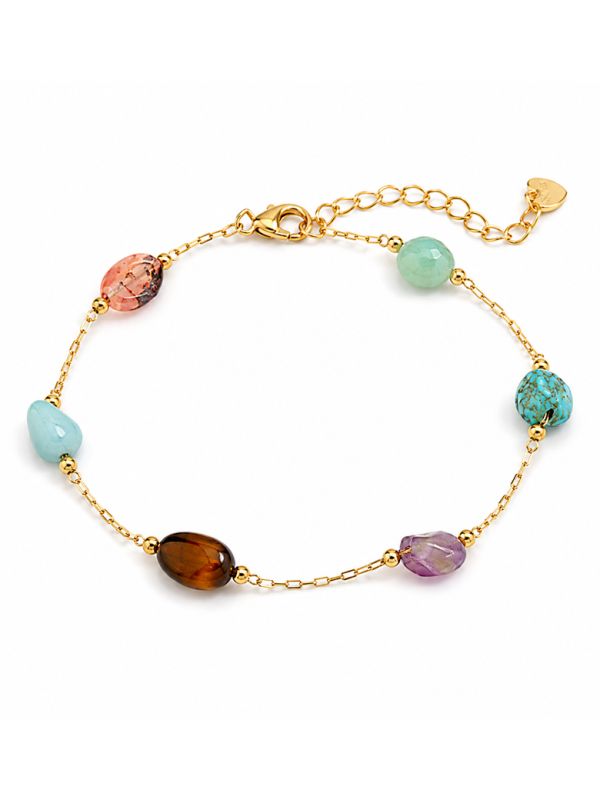 copy ofBracelet Cercle Zirconiums Doré en Acier Inoxydable Minimaliste