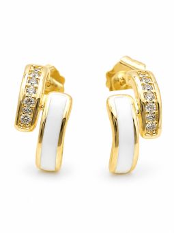 copy ofBoucles d’Oreilles Spirale Coquillage Dorées en Plaqué Or 18K – 40 mm