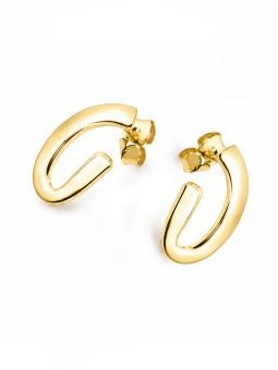 copy ofcopy ofBoucles d’Oreilles Spirale Coquillage Dorées en Plaqué Or 18K – 40 mm