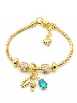 copy ofcopy ofBracelet Main de Fatma Doré en Plaqué Or 18K et Zircons