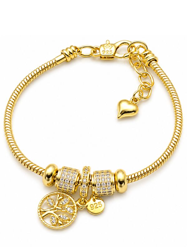 copy ofcopy ofBracelet Main de Fatma Doré en Plaqué Or 18K et Zircons