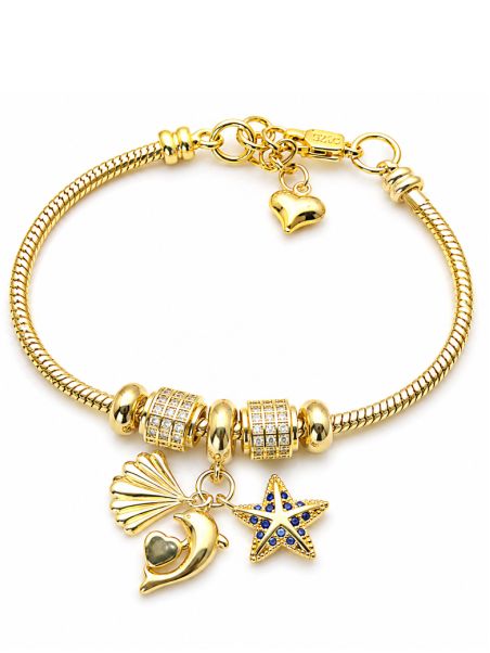copy ofcopy ofcopy ofBracelet Main de Fatma Doré en Plaqué Or 18K et Zircons