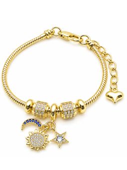 copy ofcopy ofBracelet Main de Fatma Doré en Plaqué Or 18K et Zircons