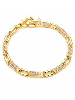 copy ofcopy ofcopy ofBracelet Main de Fatma Doré en Plaqué Or 18K et Zircons
