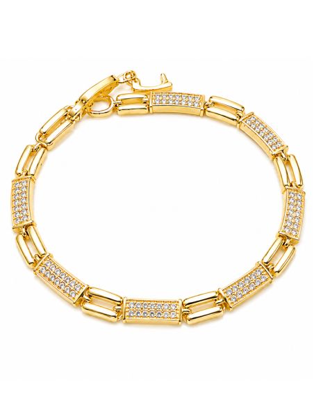 copy ofcopy ofcopy ofBracelet Main de Fatma Doré en Plaqué Or 18K et Zircons
