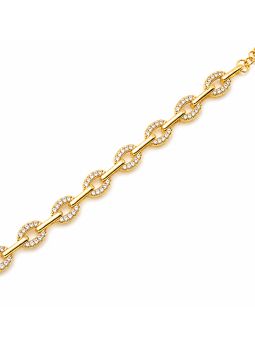 copy ofcopy ofcopy ofBracelet Main de Fatma Doré en Plaqué Or 18K et Zircons