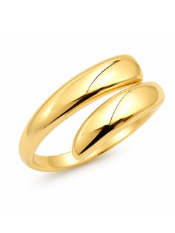 copy ofBague Papillon Plaqué Or 18K avec Zircons – Design Ajouré 15 mm