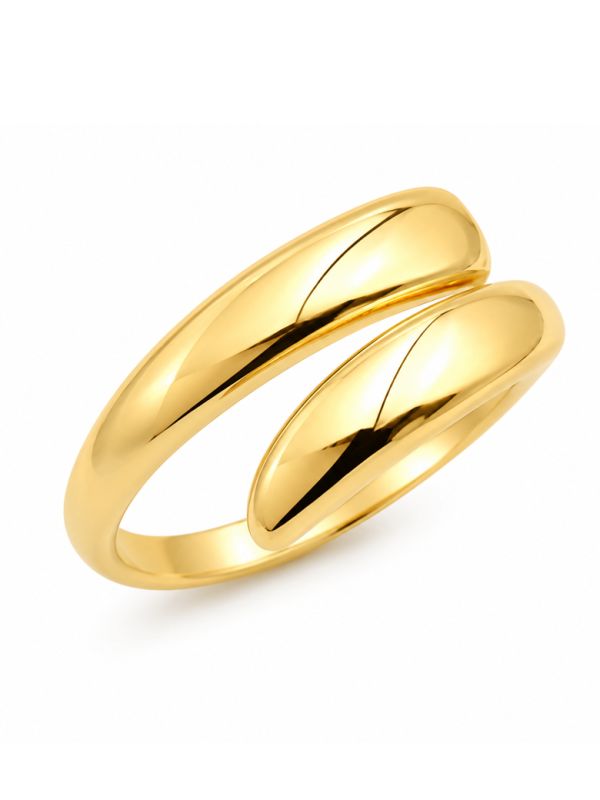 copy ofBague Papillon Plaqué Or 18K avec Zircons – Design Ajouré 15 mm