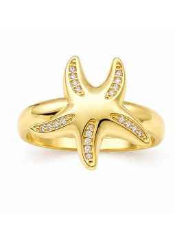 copy ofcopy ofBague Papillon Plaqué Or 18K avec Zircons – Design Ajouré 15 mm