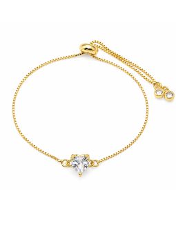 copy ofcopy ofBracelet Maillons Ovales Pavés de Zircons Plaqué Or 18K