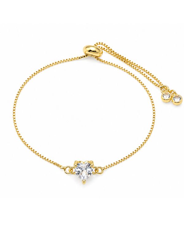 copy ofcopy ofBracelet Maillons Ovales Pavés de Zircons Plaqué Or 18K