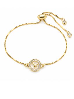 copy ofcopy ofBracelet Maillons Ovales Pavés de Zircons Plaqué Or 18K