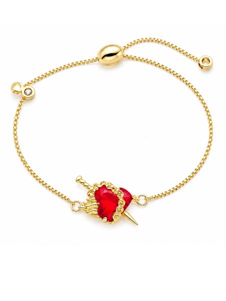 copy ofcopy ofcopy ofBracelet Maillons Ovales Pavés de Zircons Plaqué Or 18K