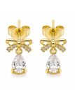 copy ofBoucles d'Oreilles Croix Zircon Plaqué Or 18K – 23 mm
