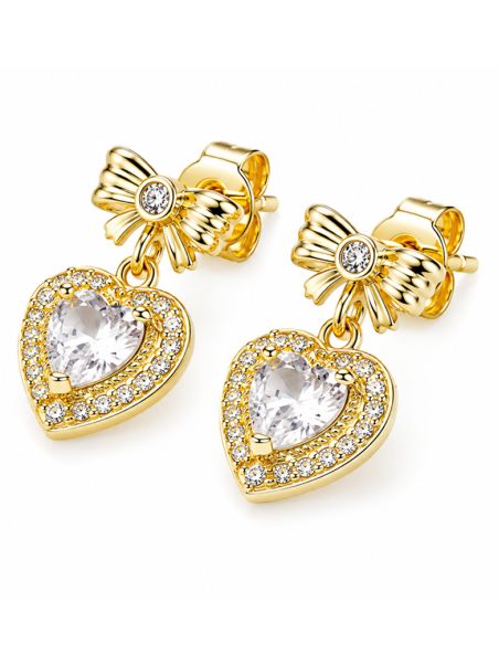 copy ofcopy ofBoucles d'Oreilles Croix Zircon Plaqué Or 18K – 23 mm