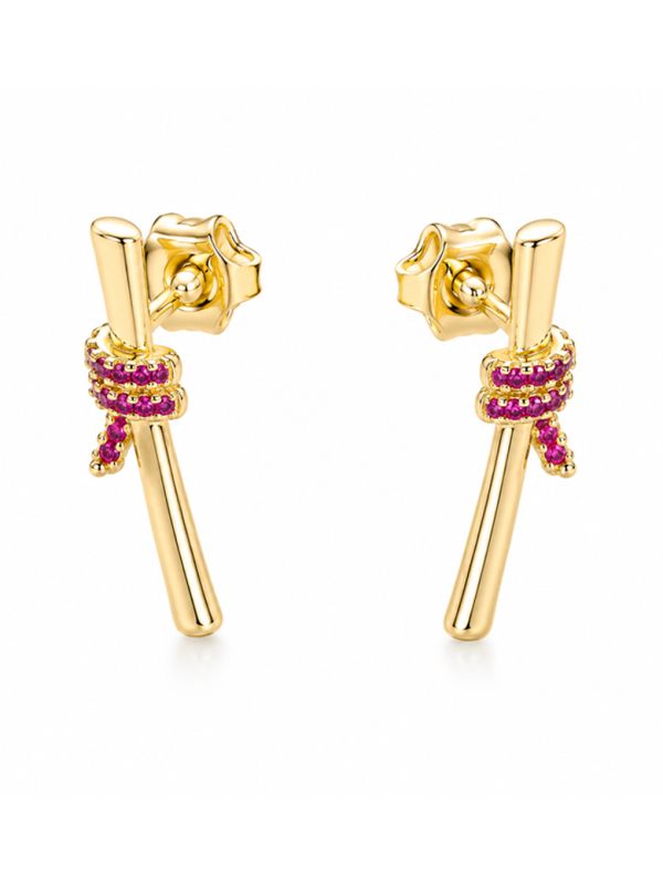 copy ofcopy ofcopy ofcopy ofBoucles d'Oreilles Croix Zircon Plaqué Or 18K – 23 mm
