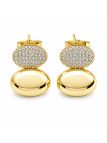 copy ofcopy ofcopy ofBoucles d'Oreilles Croix Zircon Plaqué Or 18K – 23 mm