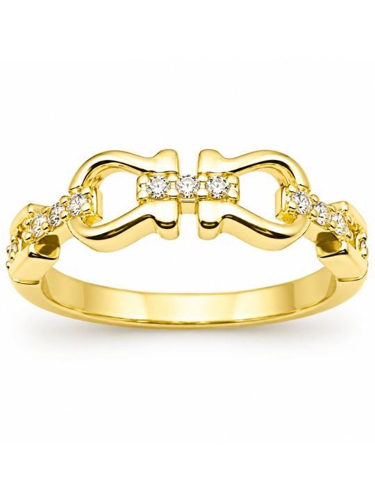 copy ofBague Dauphin Pavée de Zircons Plaqué Or 18K