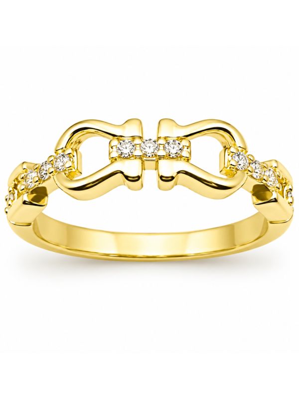 copy ofBague Dauphin Pavée de Zircons Plaqué Or 18K