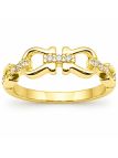 copy ofBague Dauphin Pavée de Zircons Plaqué Or 18K