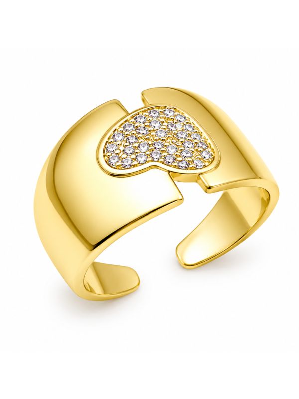 copy ofcopy ofcopy ofBague Dauphin Pavée de Zircons Plaqué Or 18K