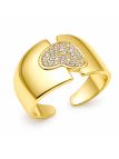 copy ofcopy ofcopy ofBague Dauphin Pavée de Zircons Plaqué Or 18K