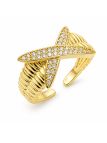 copy ofcopy ofBague Dauphin Pavée de Zircons Plaqué Or 18K