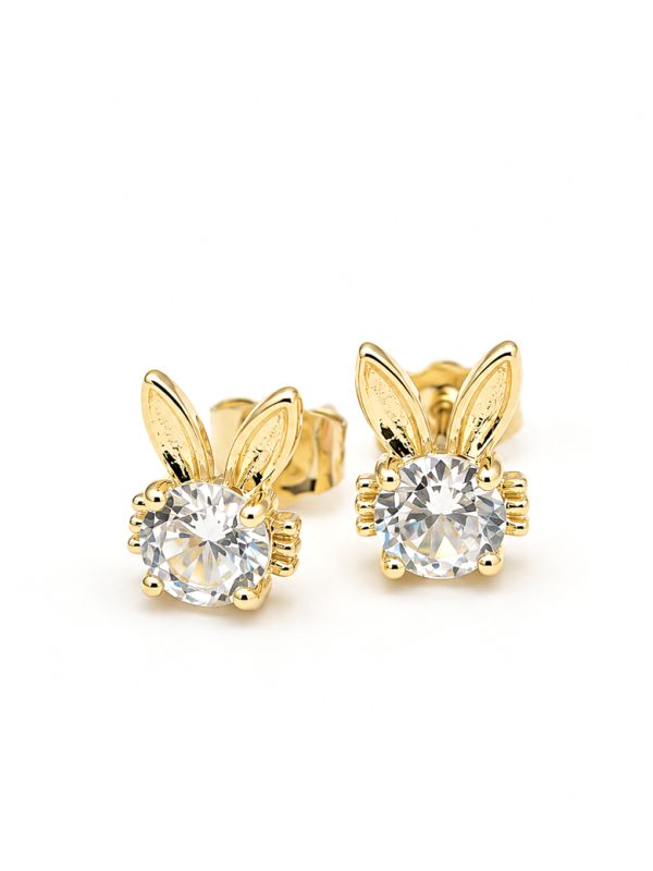 copy ofBoucles d’Oreilles Pendantes Ovales Pavées Plaqué Or 18K 15 mm