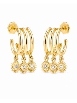 copy ofBoucles d'Oreilles Trèfle Cœur Plaqué Or 18K 10 mm – Puces Élégantes