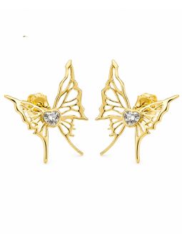 copy ofcopy ofBoucles d'Oreilles Trèfle Cœur Plaqué Or 18K 10 mm – Puces Élégantes