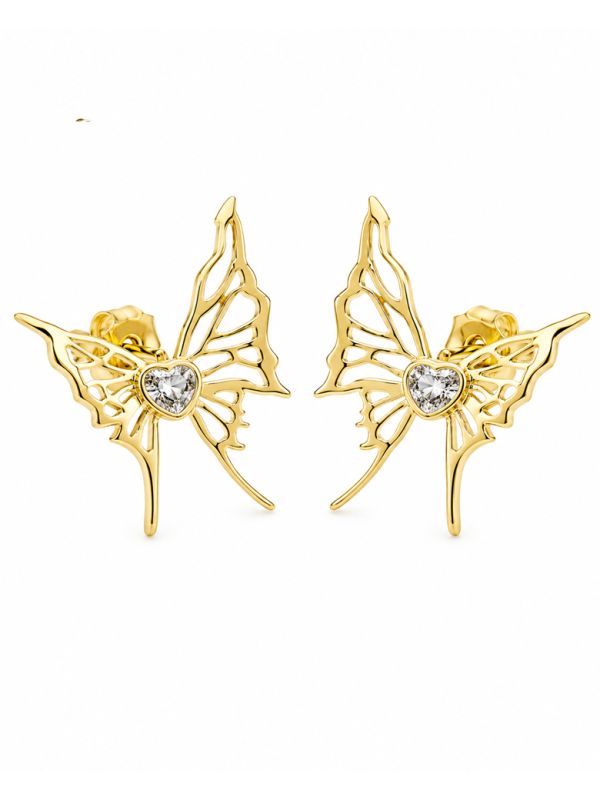copy ofcopy ofBoucles d'Oreilles Trèfle Cœur Plaqué Or 18K 10 mm – Puces Élégantes