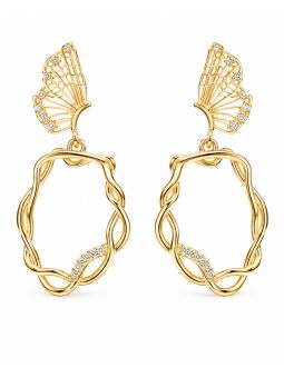copy ofcopy ofcopy ofBoucles d'Oreilles Trèfle Cœur Plaqué Or 18K 10 mm – Puces Élégantes