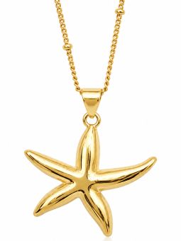 copy ofcopy ofcopy ofCollier Étoile de Mer Dorée Plaqué Or 18K 30 mm – Pendentif Marin Élégant et Tendance