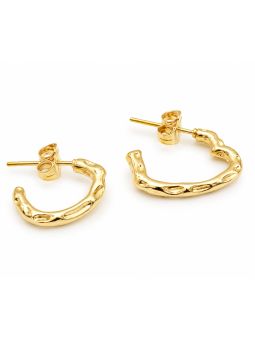 copy ofcopy ofcopy ofBoucles d'Oreilles Pendantes Papillon et Anneau Tressé Plaqué Or 18K 40 mm