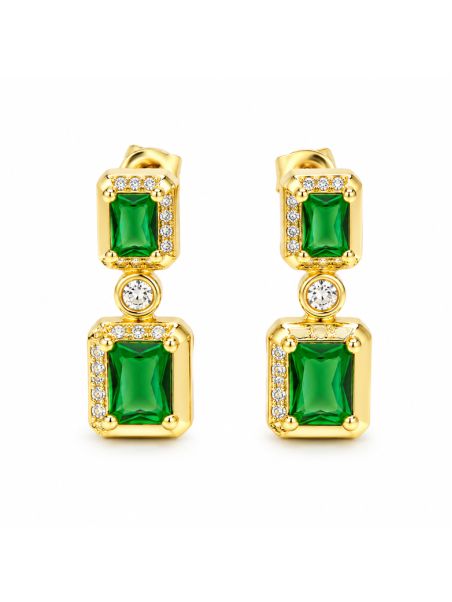 copy ofcopy ofBoucles d'Oreilles Pendantes Papillon et Anneau Tressé Plaqué Or 18K 40 mm
